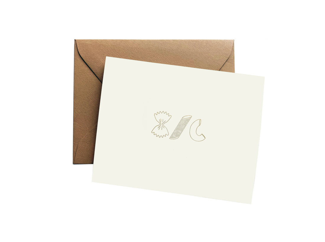 Pasta Trio Greeting Card | Yes Chef