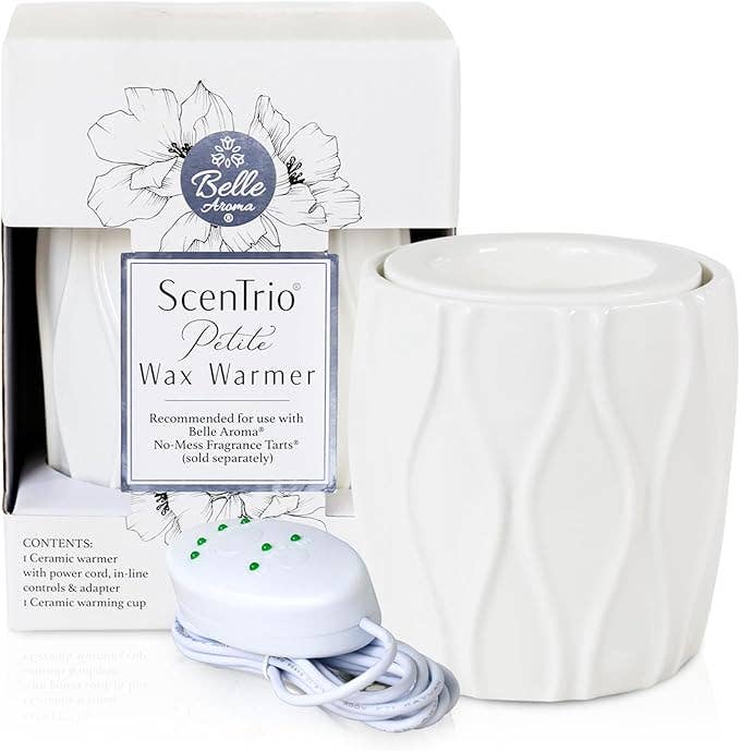 Belle Aroma® ScenTrio® Petite Wax Warmer - White Diamond